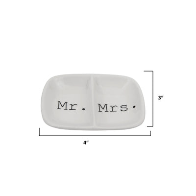 Mr./Mrs. Ceramic Dish