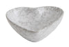 Stoneware Heart Dish With Antique White Finish