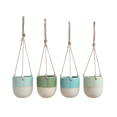 Stoneware Hanging Planters