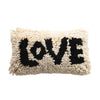 Love Woven Wool Shag Lumbar Pillow