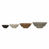 Stoneware Flower Bowl, Set of 4