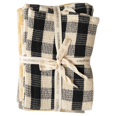 Cotton Waffle Weave Kitchen Tea Towels