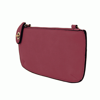 Joy Susan Mini Crossbody Wristlet Clutch Mulberry