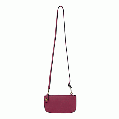 Joy Susan Mini Crossbody Wristlet Clutch Mulberry