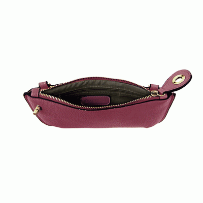 Joy Susan Mini Crossbody Wristlet Clutch Mulberry