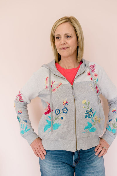 Johnny Was ARLA FRENCH TERRY SWEATSHIRT Cloz to Home