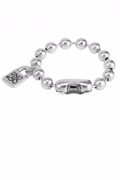 Uno de 50 Snowflake Silver Chain Bracelet