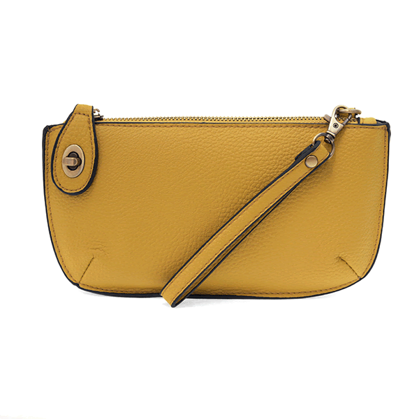 Joy Susan Crossbody Wristlet Clutch Mustard
