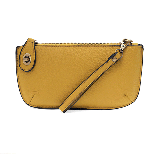 Joy Susan Crossbody Wristlet Clutch Mustard