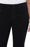 Liverpool Gia Glider Ankle Skinny Jeans in Over Dye Black